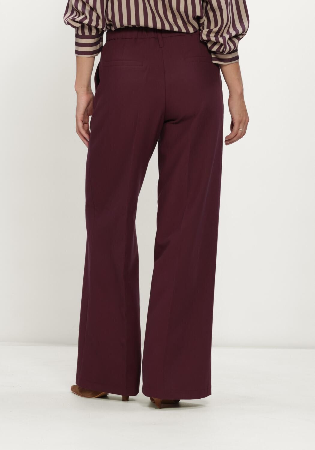 Bordeaux SUMMUM Wijde broek TROUSERS FOAM UNI - large