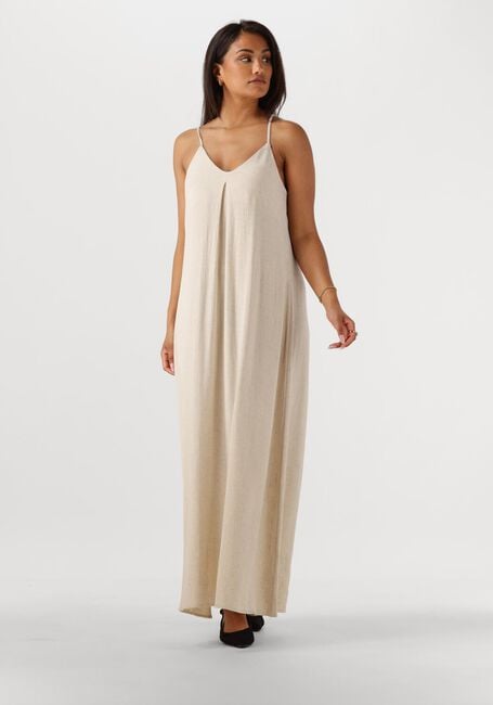 Ecru OBJECT Maxi jurk OBJSANNE SL LONG DRESS E OTT - large