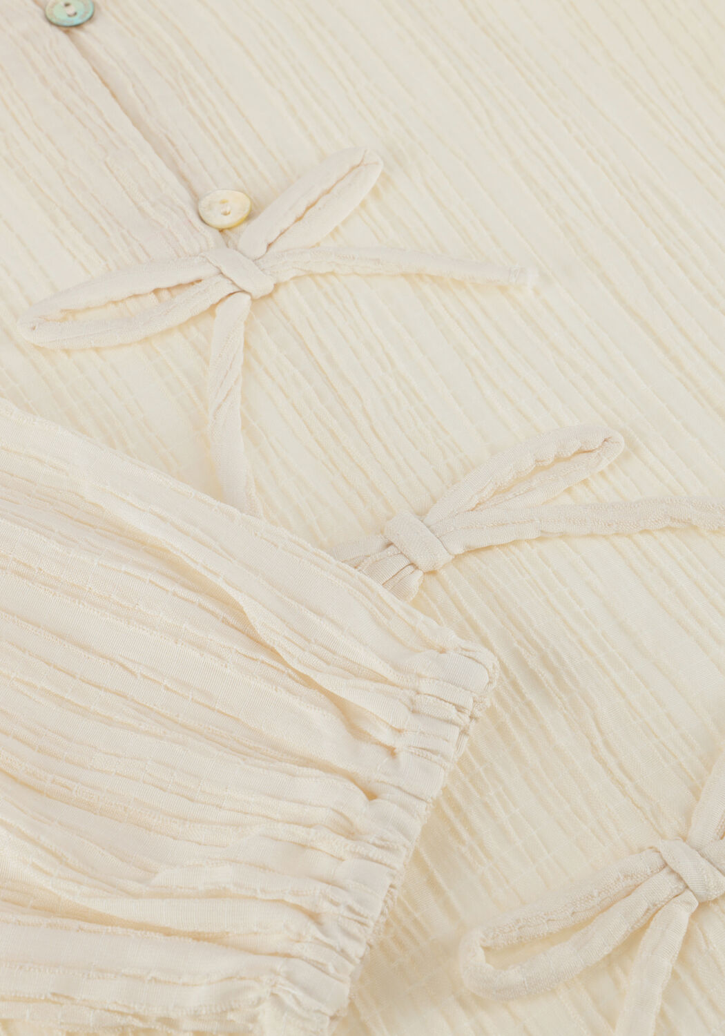 Ecru MOODSTREET Blouses AKIRA RUFFLES + BOWS BLOUSE - large