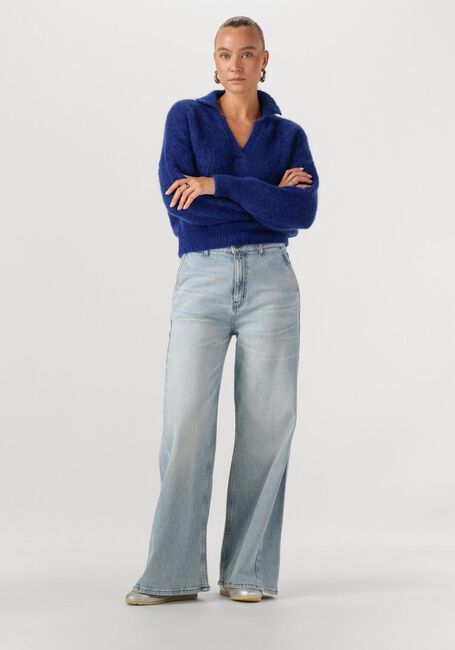 Blauwe BY-BAR Trui POLO PULLOVER - large