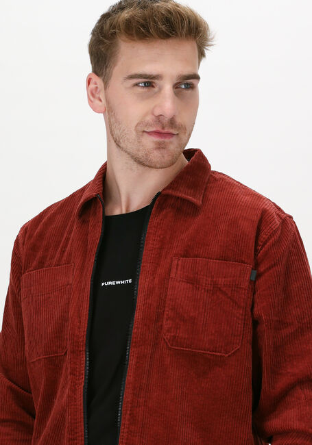 Bordeaux CAST IRON Overshirt LONG SLEEVE SHIRT HEAVY CORDUR - large