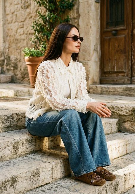 Blauwe Y.A.S. Wide jeans YASUVA HW WIDE JEANS - large