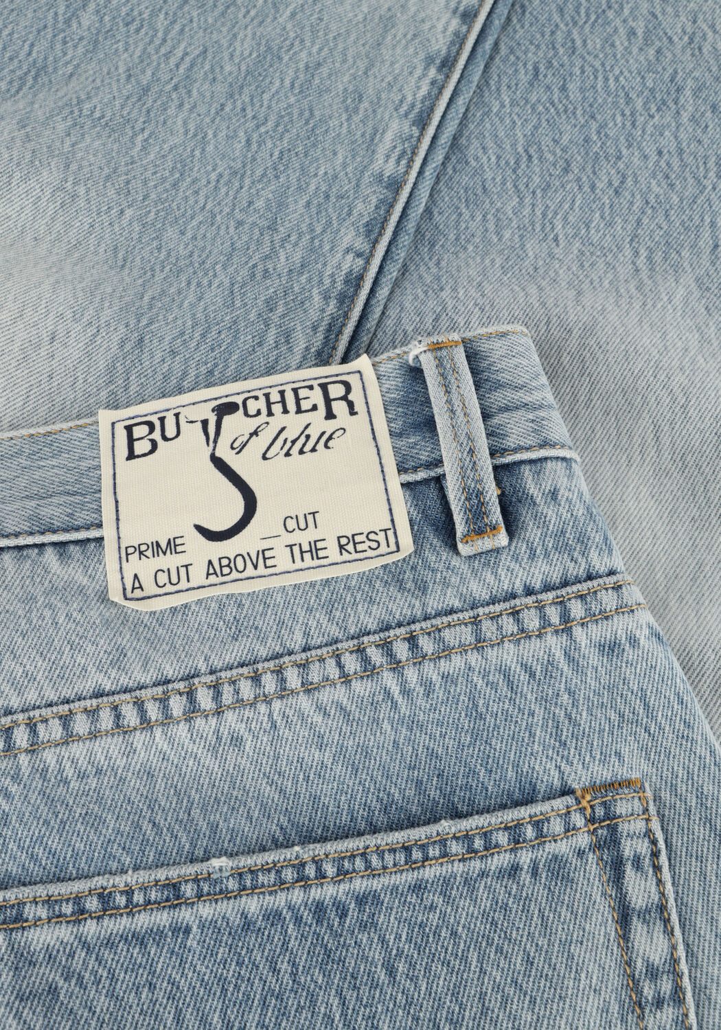 Blauwe BUTCHER OF BLUE Straight leg jeans STOCKTON STRAIGHT REDDING LT - large