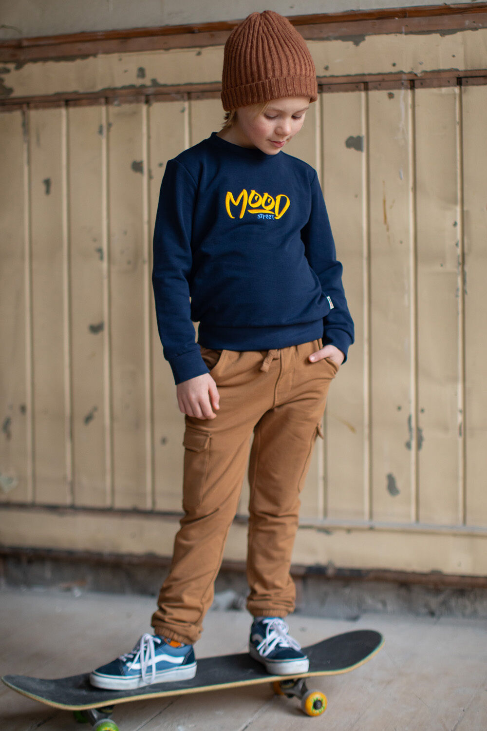 MOODSTREET Jongens Truien & Vesten Sweater Sev Donkerblauw