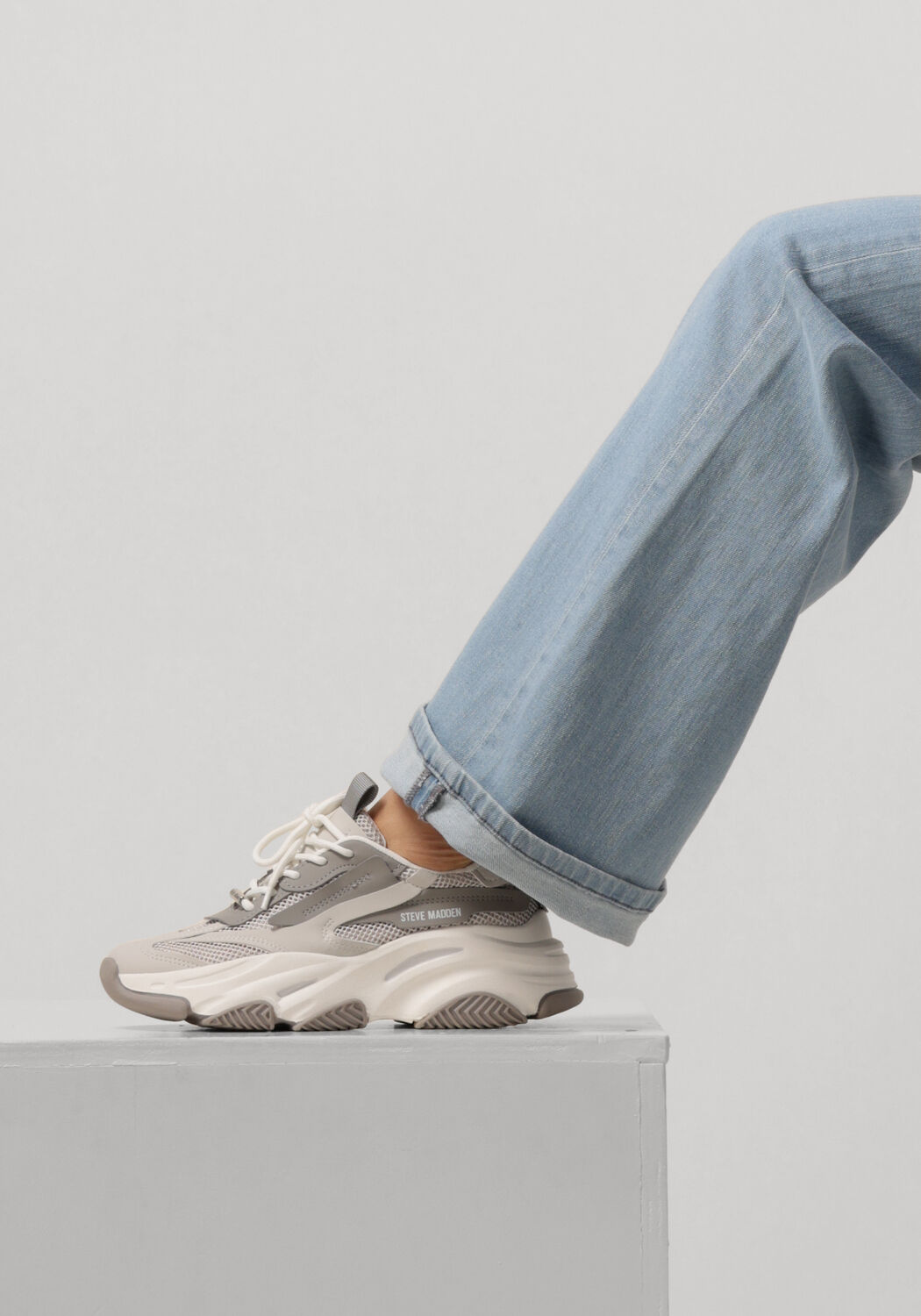 Grijze STEVE MADDEN Lage sneakers JPOSSESSION - large