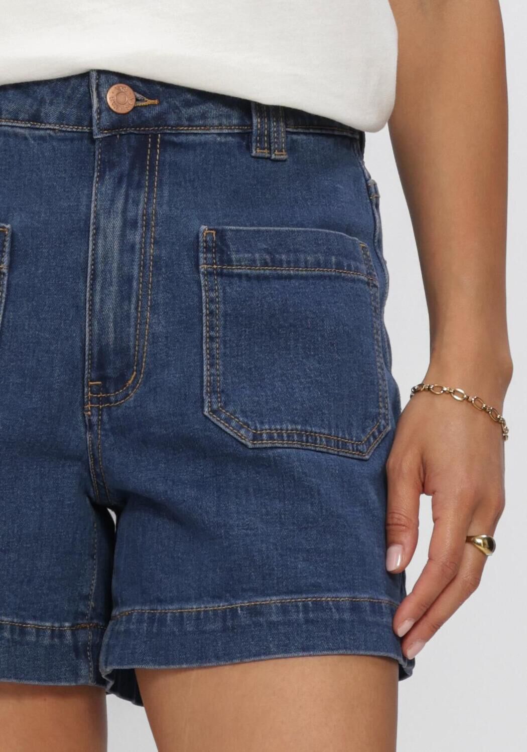 Blauwe Y.A.S. Shorts YASNEMA HMW DENIM SHORTS - large