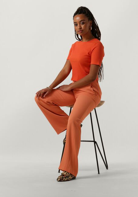 Oranje ANOTHER LABEL Pantalon DOORE PANTS - large
