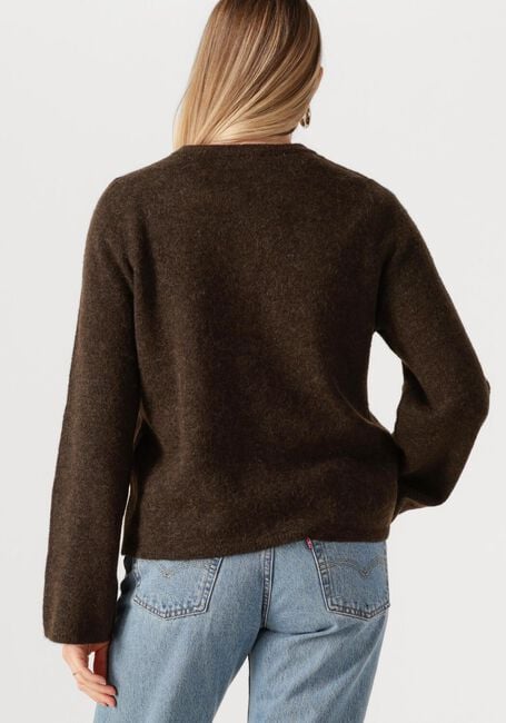 Bruine SELECTED WOMEN Vest SLFLULU NEW LS KNIT CARDIGAN - large