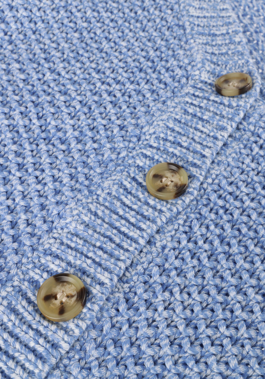 Blauwe ANOTHER LABEL Vest ZHOUR KNITTED CARDIGAN L/S - large