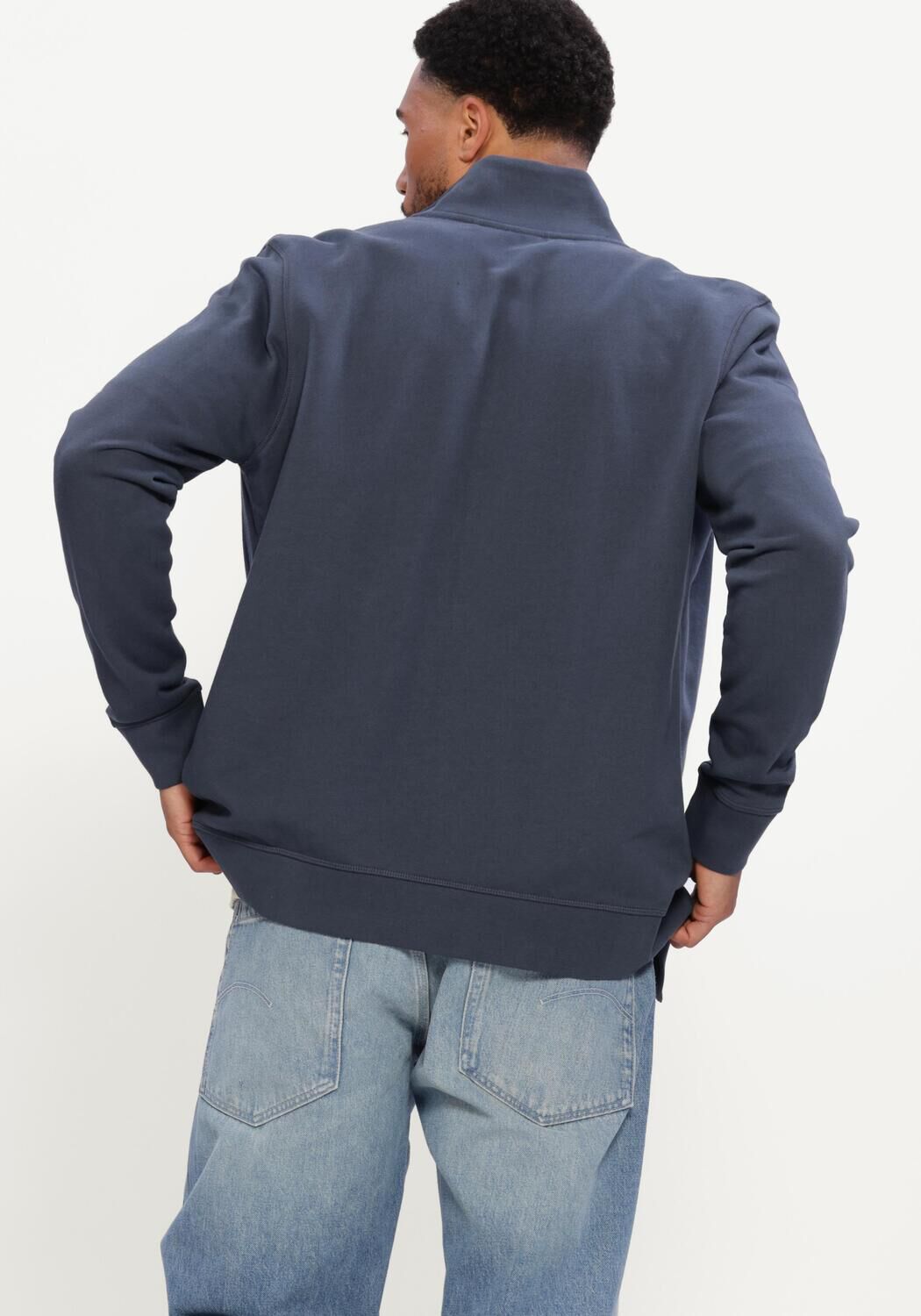Donkerblauwe BOSS ORANGE Trui ZESTART - large