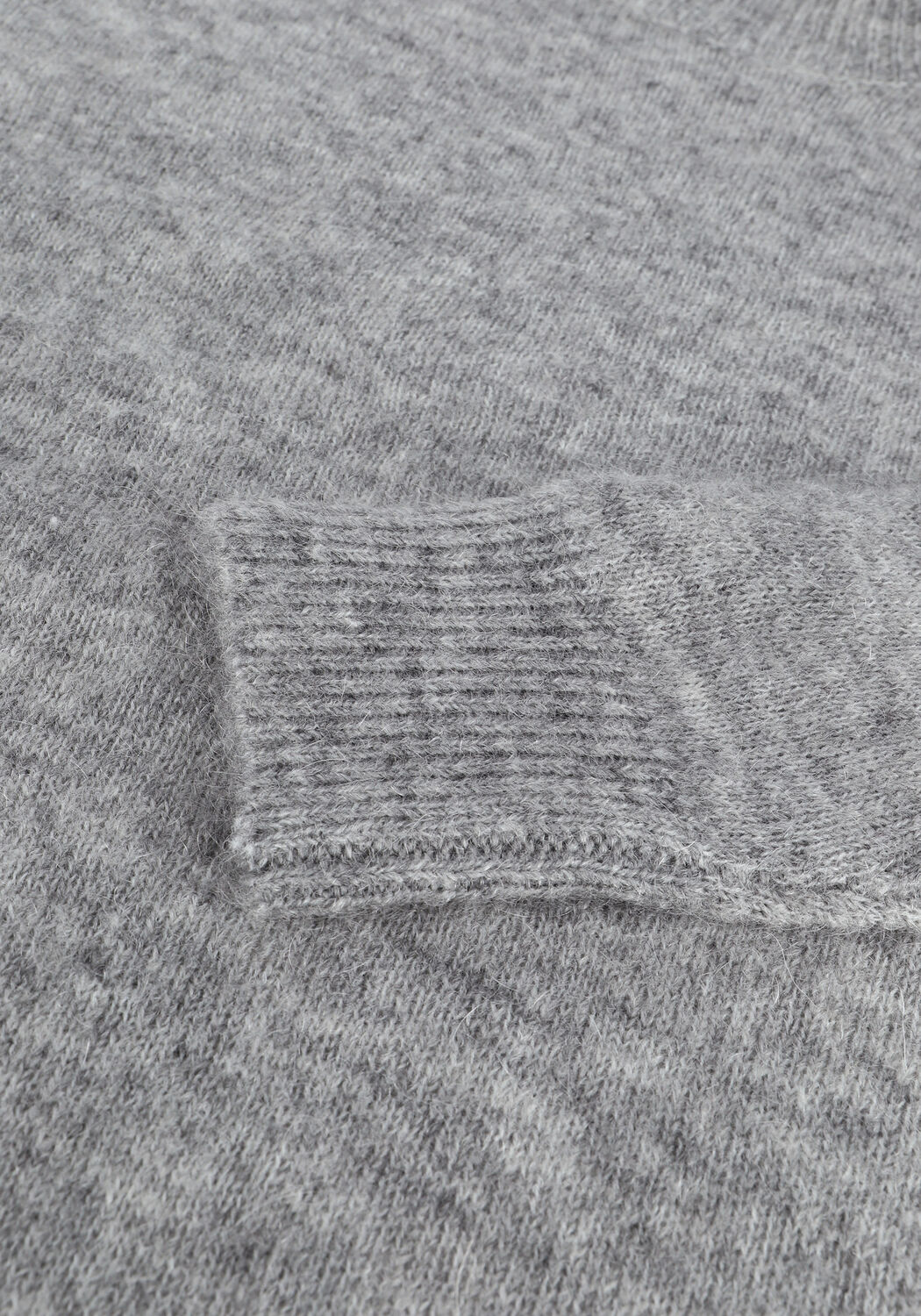 Grijze MSCH COPENHAGEN Trui FEMME MOHAIR O PULLOVER 1 - large