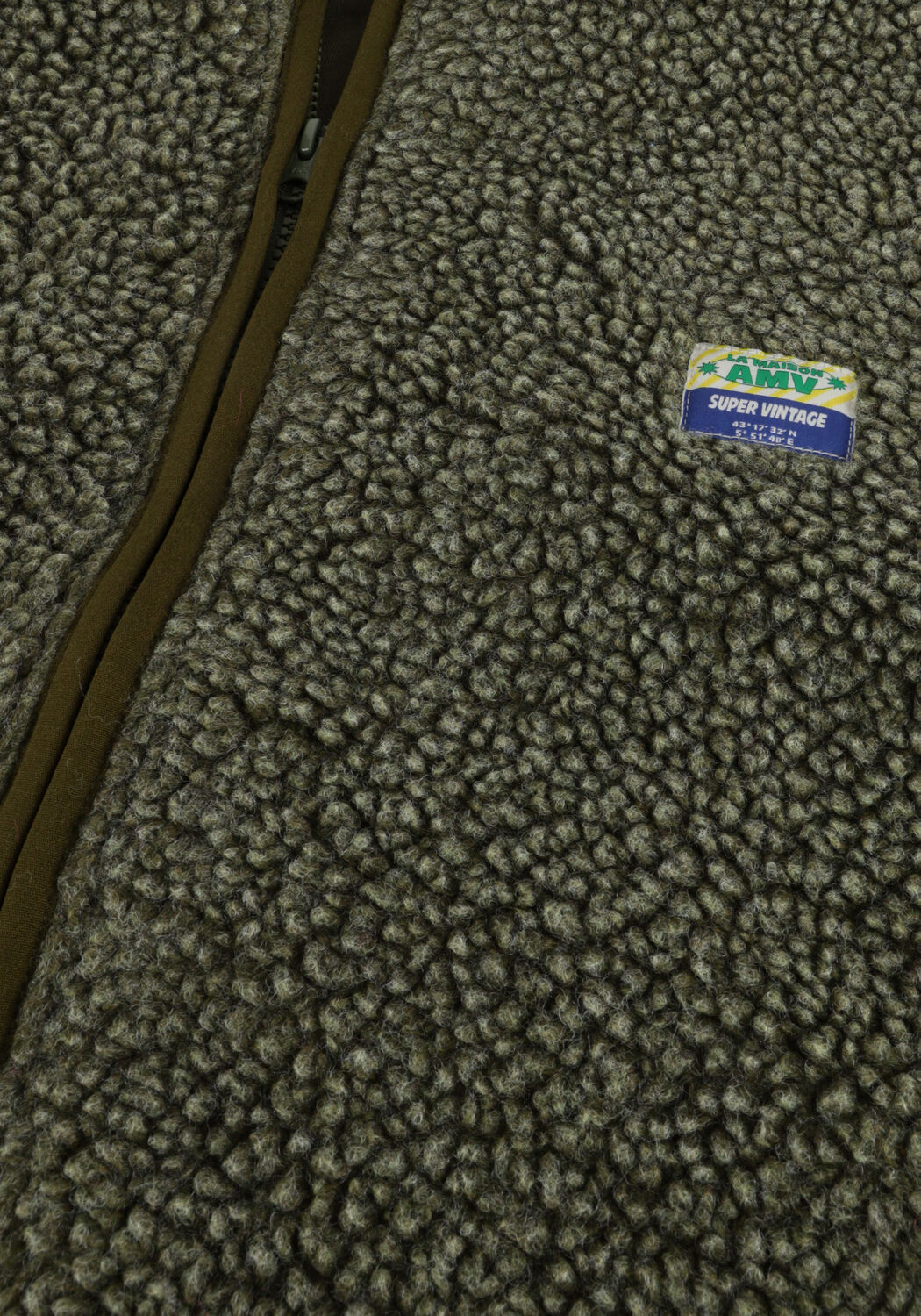 Groene AMERICAN VINTAGE Vest HOKTOWN ZIP - large