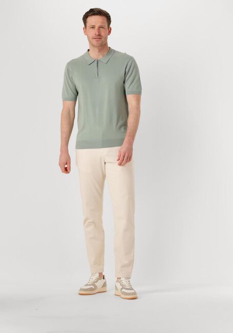 Groene PURE PATH Polo REGULAR FIT POLO SS HALF ZIP KNITWEAR - large
