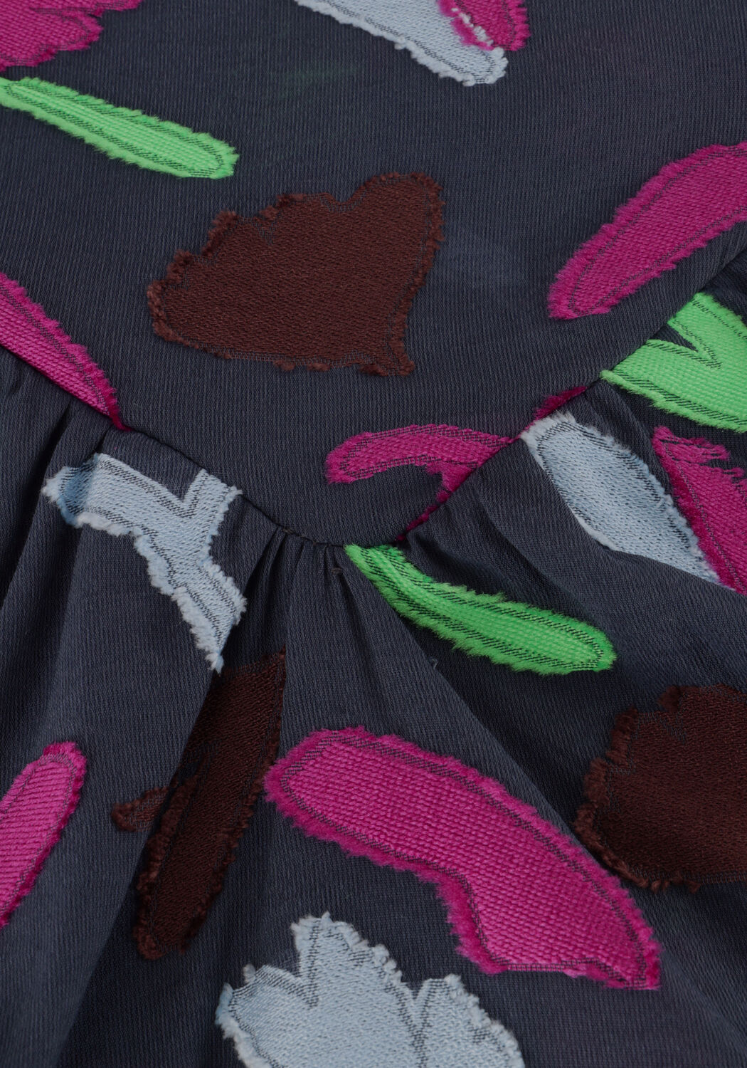 Blauwe POM AMSTERDAM Blouses FEATHERFEST BLUE - large