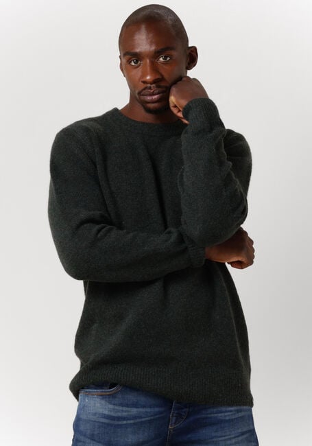 Groene SCOTCH & SODA Trui SOFT KNIT MELANGE CREWNECK PULL - large