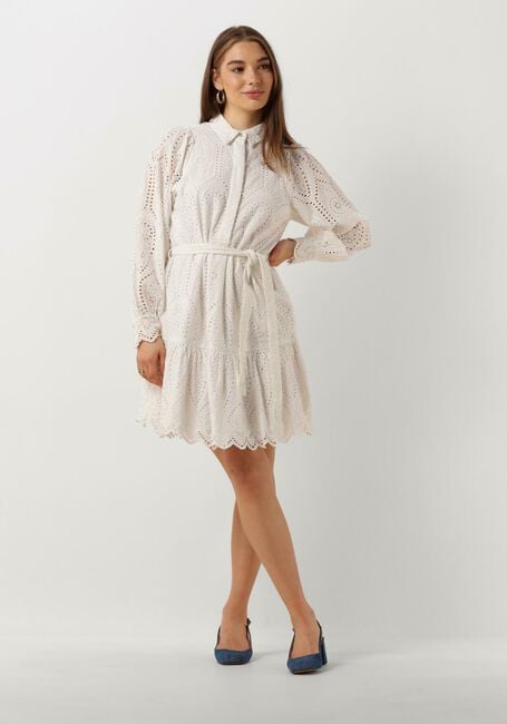 Witte Y.A.S. Mini jurk YASHOLI LS BELT DRESS S. - large