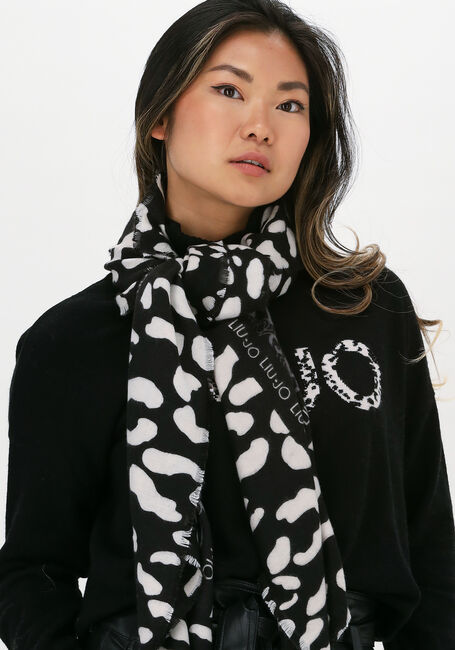 Zwarte LIU JO Sjaal ANIMALIER FOULARD - large