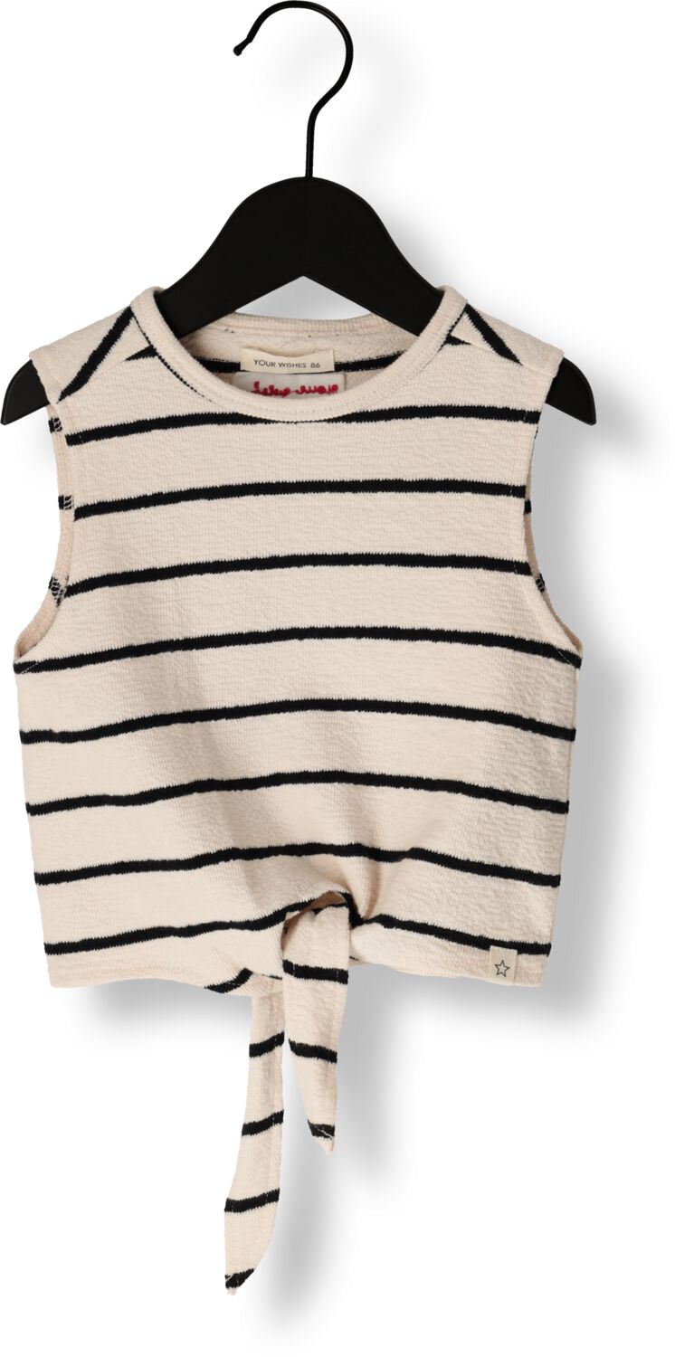 YOUR WISHES Meisjes Tops & T-shirts Stripes Front Tie Singlet Ecru