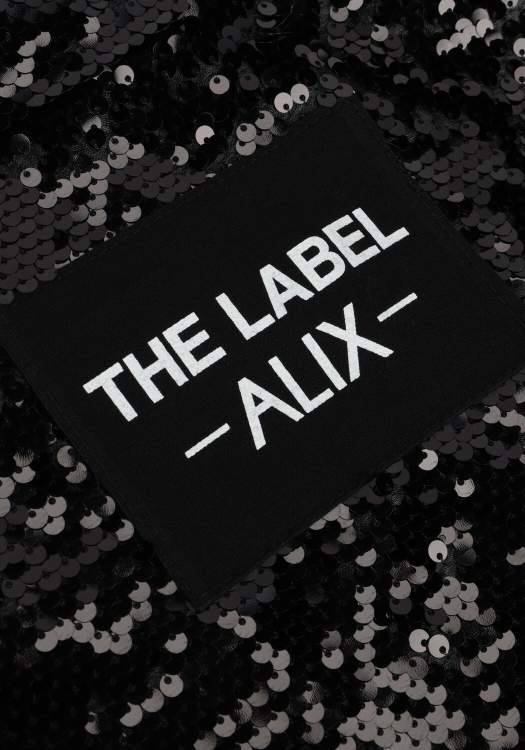 Zwarte ALIX THE LABEL Blazer LADIES WOVEN SEQUIN BLAZER - large