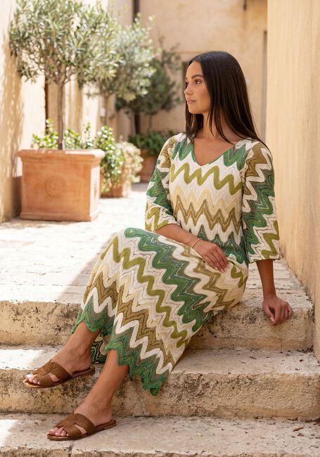 Groene ANA ALCAZAR Maxi jurk 041908-3833 - large