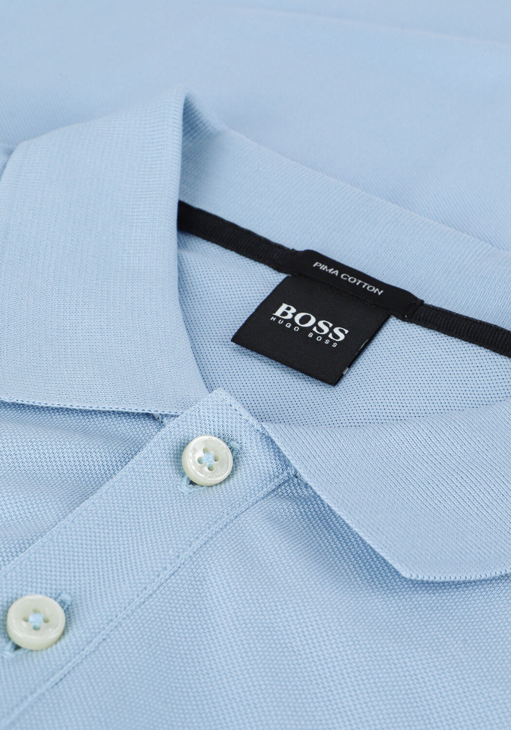 Lichtblauwe BOSS BLACK Polo PALLAS 10108581 01 - large