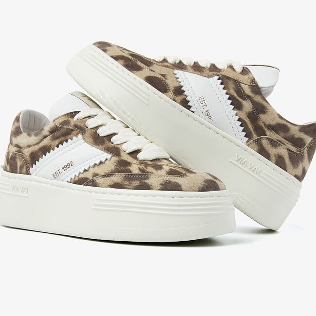 Bruine VIA VAI Lage sneakers ISA ROMI - large