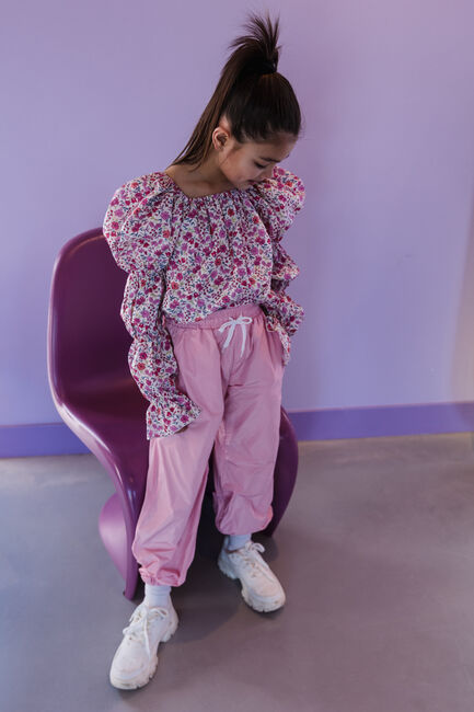 Lichtroze Salty Stitch Cargobroeken PARACHUTE PANTS - LICHT ROZE - large