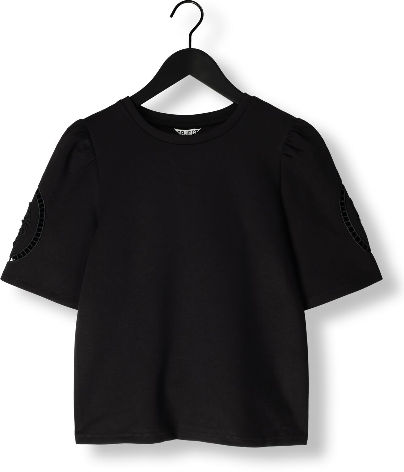 OBJECT Dames Tops & T-shirts Objdorina S s Re Top E Ss Fair 25 Zwart