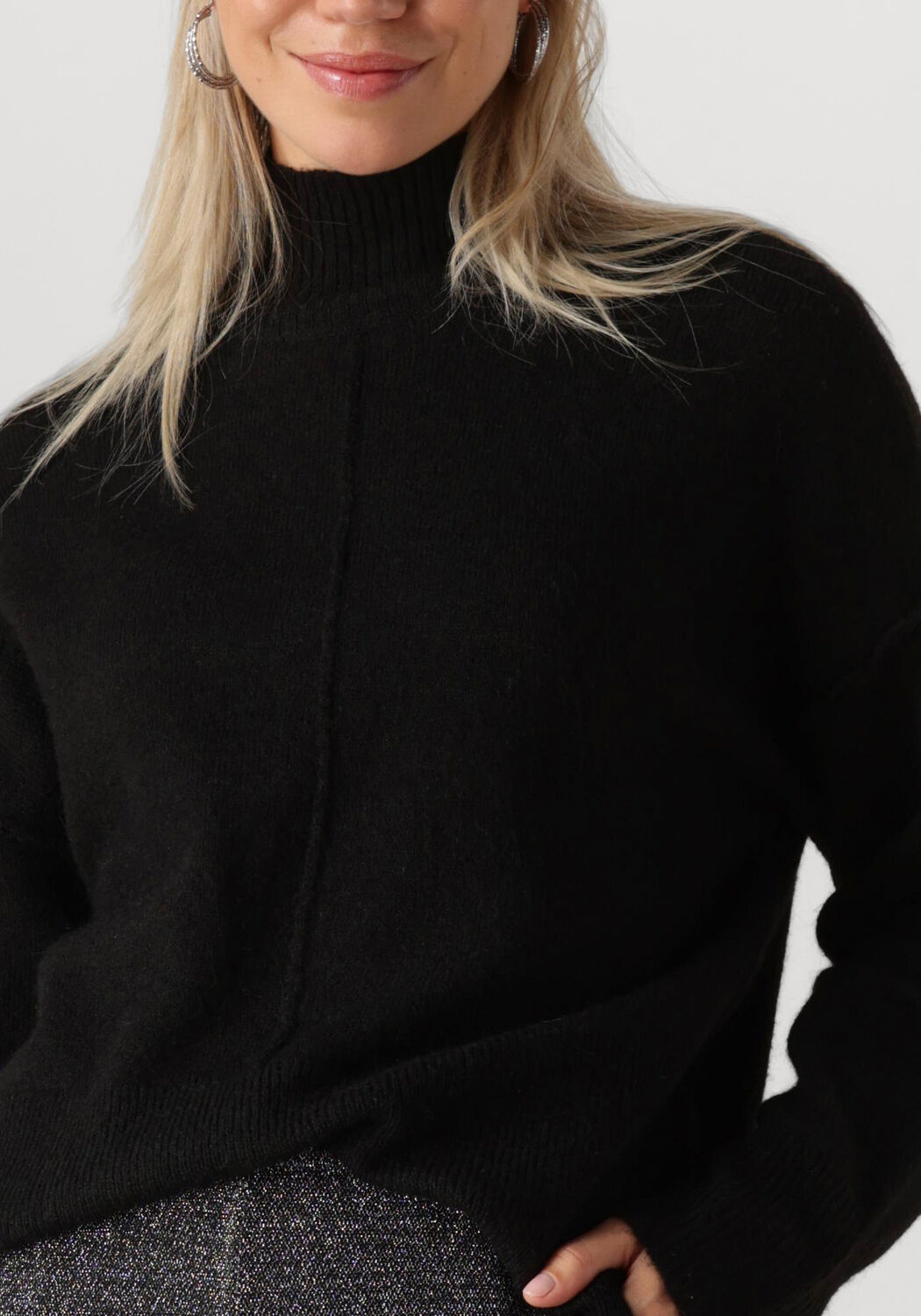 Y.A.S. Dames Truien & Vesten Yasbalis Ls High Neck Knit Zwart
