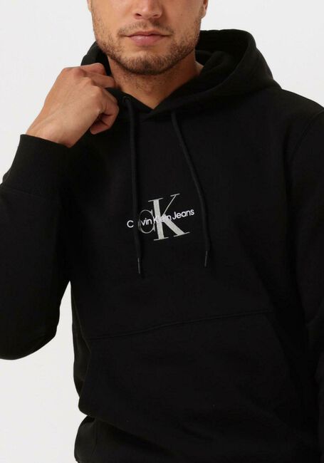 Zwarte CALVIN KLEIN Sweater MONOGRAM LOGO HOODIE - large