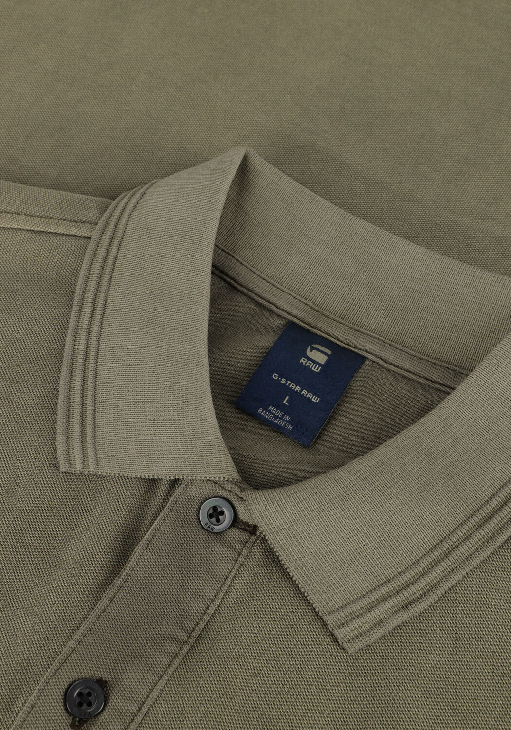 Groene G-STAR RAW Polo DUNDA OVERDYED SLIM POLO S\S - large