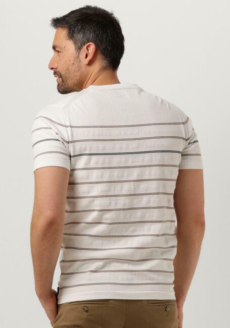 Witte DSTREZZED T-shirt CREW S/S COTTON STRUCTURE STRIPE - large