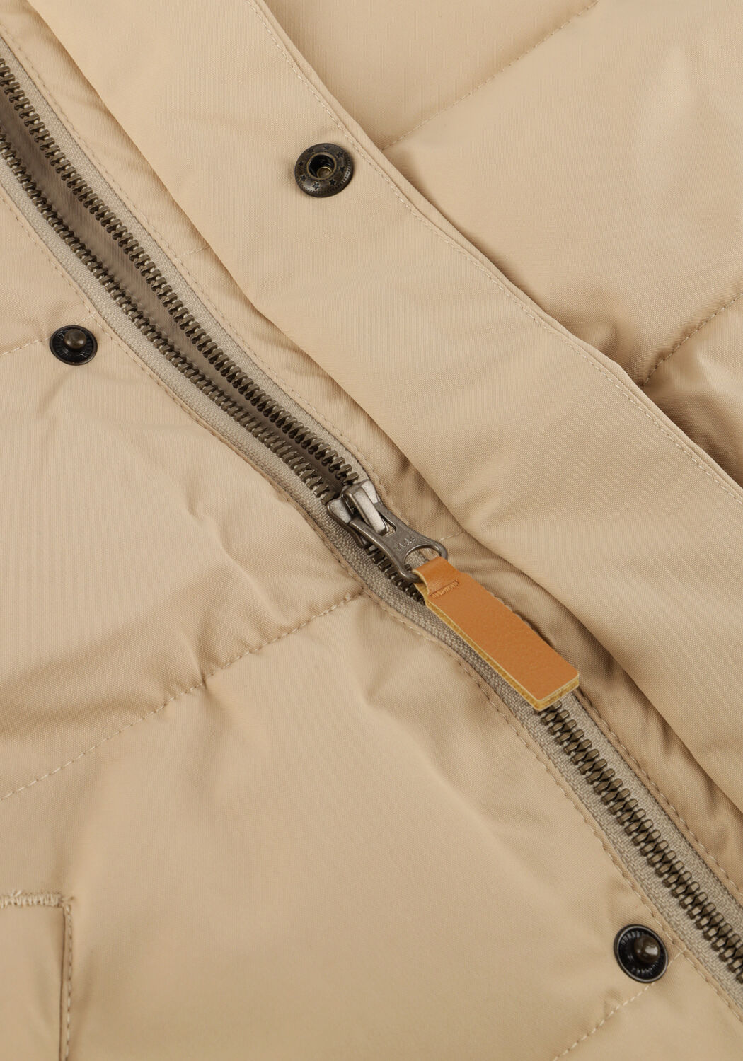 Beige LIL' ATELIER Gewatteerde jas NMFLAMEDOW03 PUFFER LONG JKT FO LIL - large