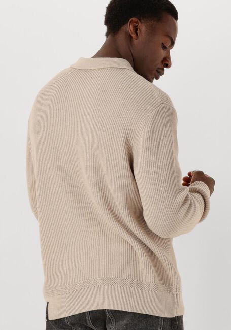 Beige BUTCHER OF BLUE Trui GALWAY POLO LS - large
