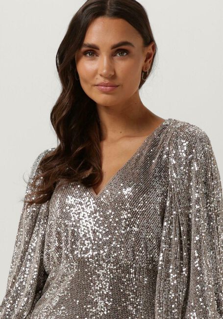Zilveren Y.A.S. Mini jurk YASSTEEL 3/4 DRESS - large