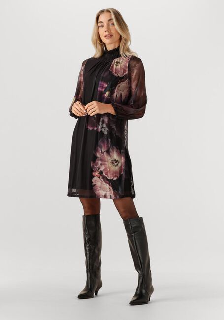 Zwarte ANA ALCAZAR Mini jurk DRESS TURTLENECK - large