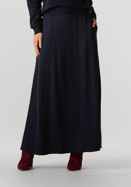 Donkerblauwe JANSEN AMSTERDAM Maxirok DAHLIA ROK WS 694 LONG - large