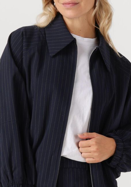 Donkerblauwe WITHBLACK Jack WBLVALENTINA STRIPED BOMBER - large