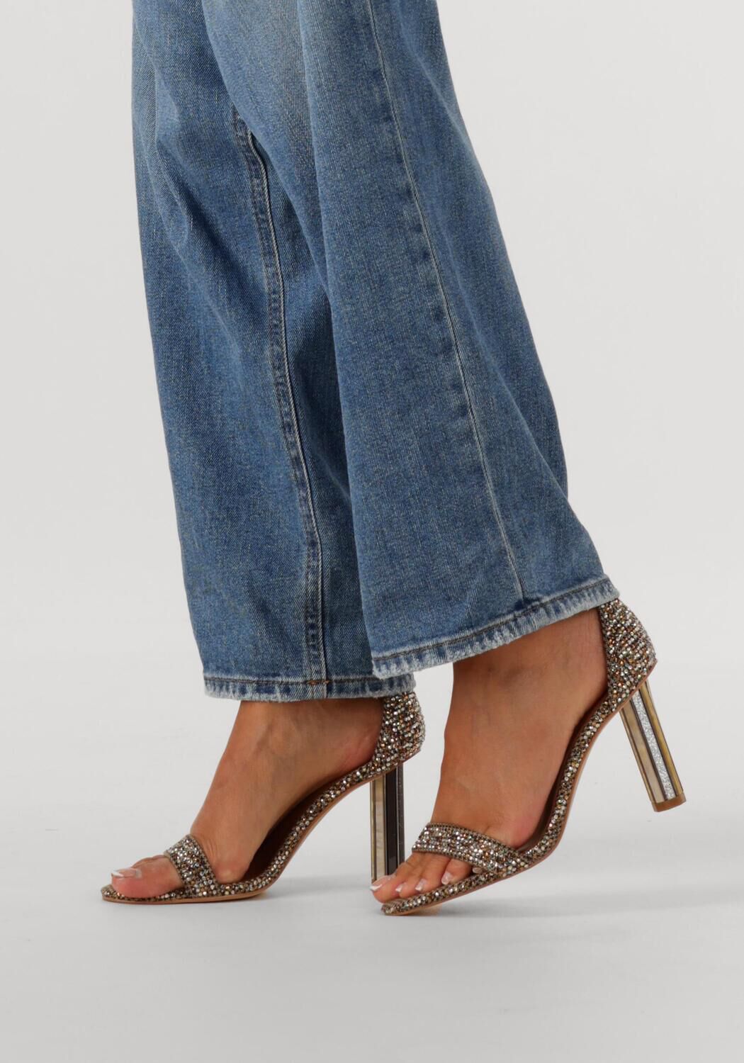 Goudkleurig KURT GEIGER LONDON Sandalen met hak PERSPEX HEEL SANDAL - large