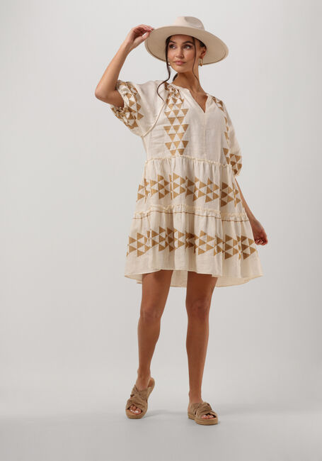 Ecru GREEK ARCHAIC KORI Mini jurk 230343 - large