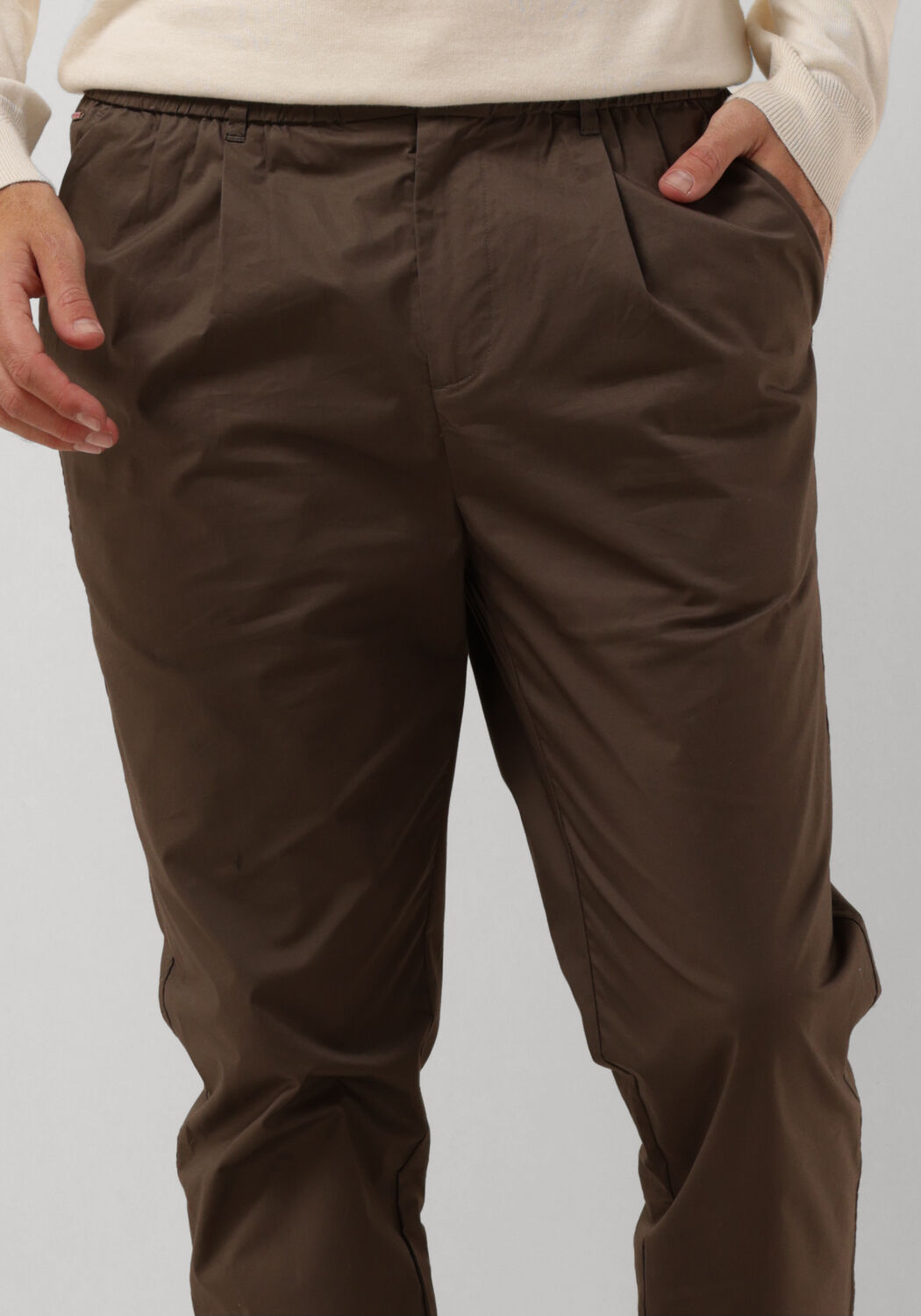 Bruine SCOTCH & SODA Chino RELAXED SLIM-FIT STRETCH POPLIN JOGGER