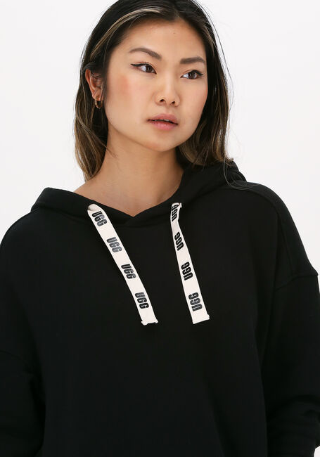 Zwarte UGG Mini jurk W ADERYN HOODIE DRESS - large