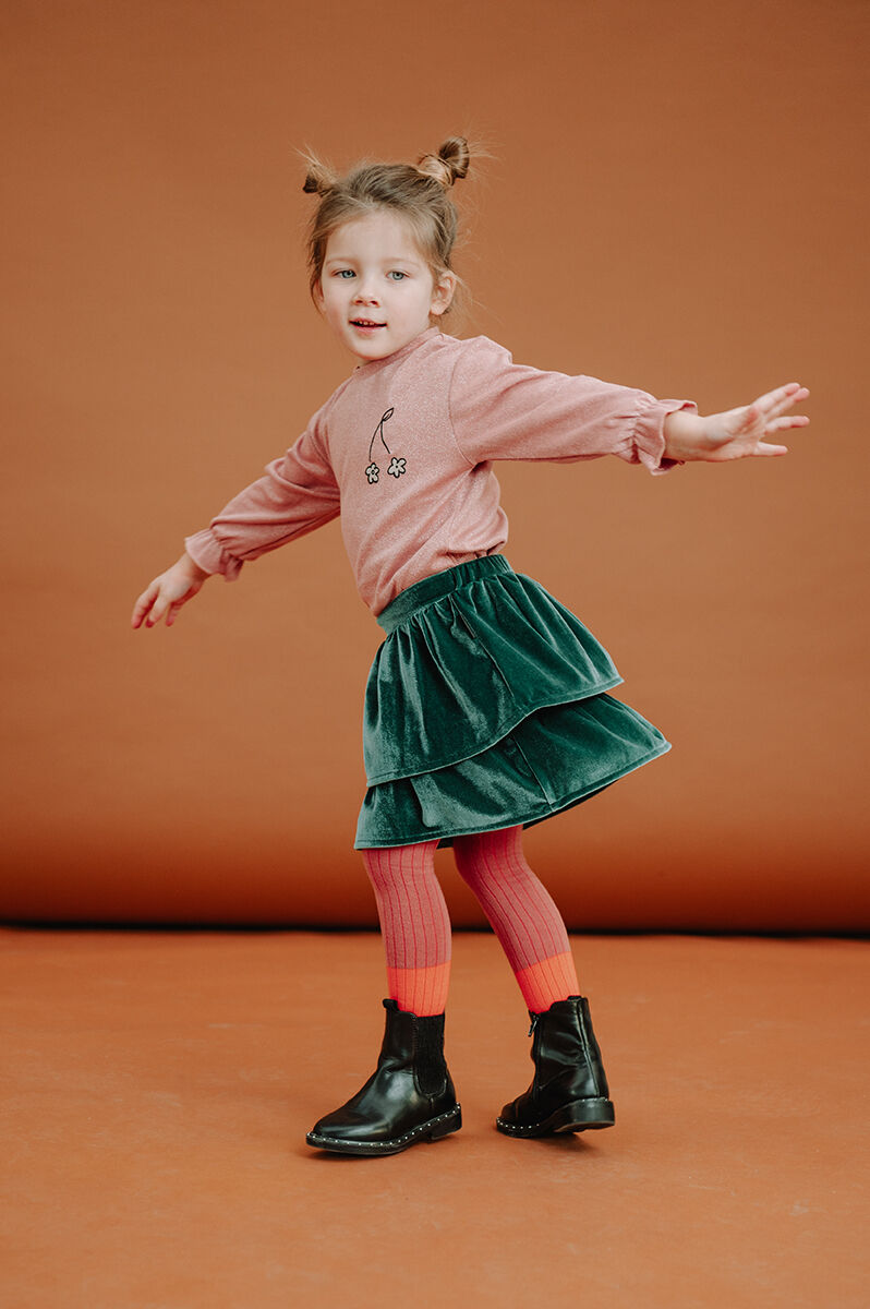 Groene Sproet & Sprout Minirok SKIRT VELVET - large