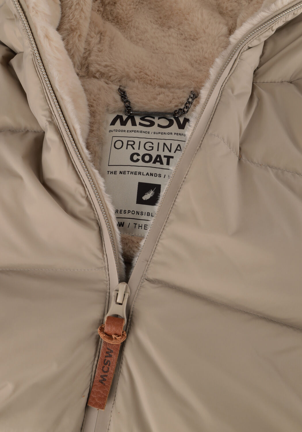 Taupe MOSCOW Gewatteerde jas 07-08-OGMUNDAF - large