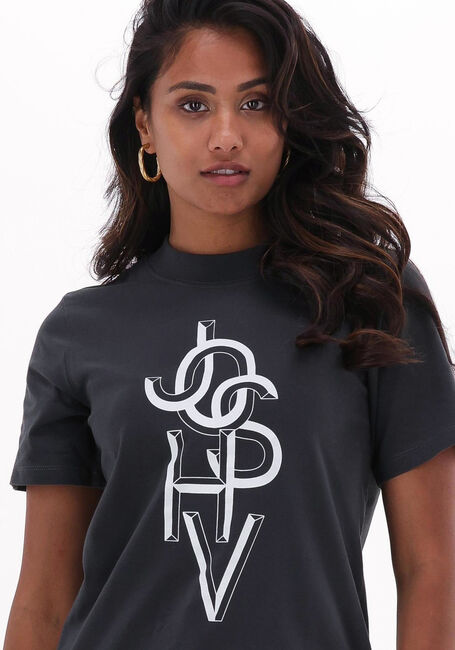 Donkergrijze JOSH V T-shirt DORIE GRAPHIC - large