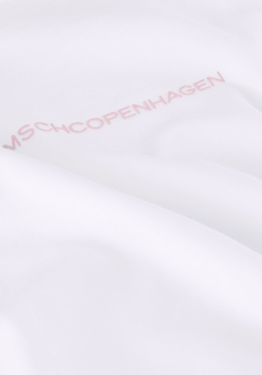 Witte MSCH COPENHAGEN T-shirt TERINA ORGANIC SMALL LOGO TEE - large