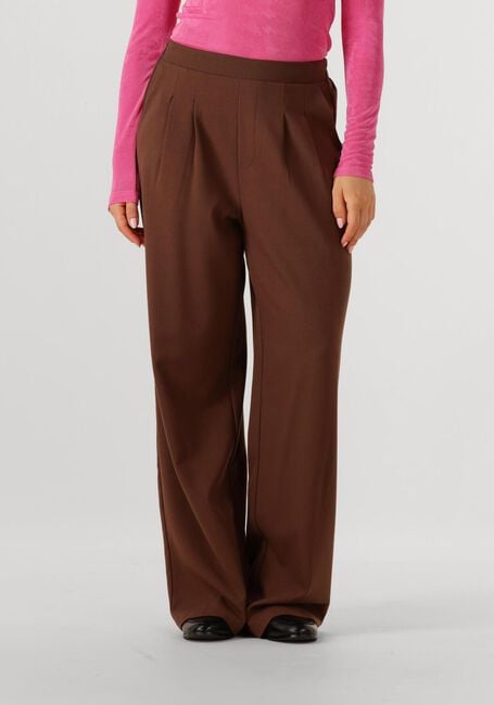 Bruine STUDIO AMAYA Wijde broek JASMIN - large
