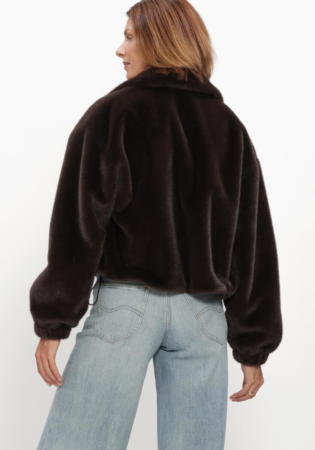 WITHBLACK Dames Jassen Wblnohr Faux Fur Jacket Bruin