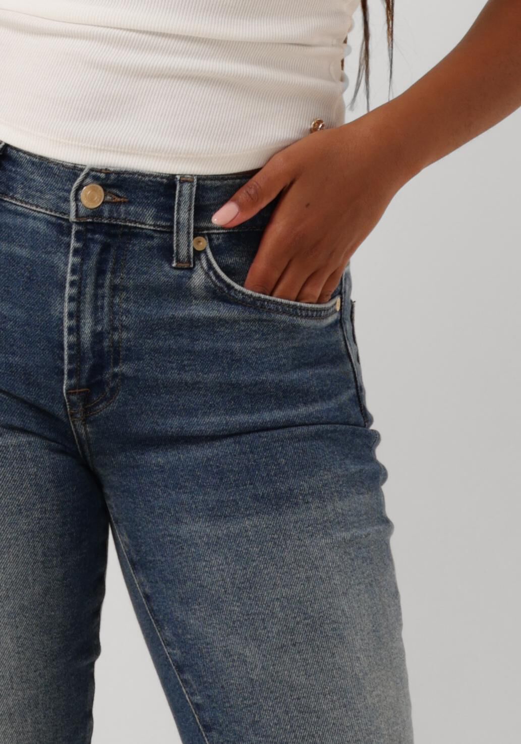 7 FOR ALL MANKIND Dames Jeans Roxanne Blauw