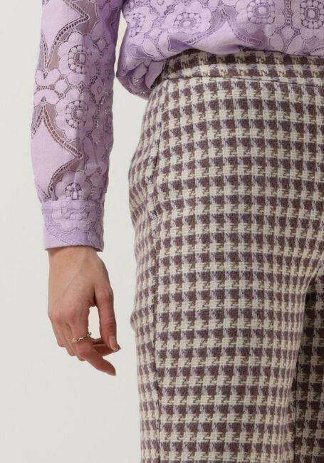 Paarse ANOTHER LABEL Flared broek EDEN PANTS - large